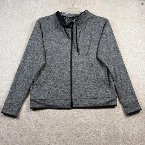 KUHL Womens Grey Heathered Full Zip Hoodie Jacket Activewear Size Large - Picture 2 of 8